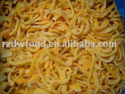 frozen  yellow   pepper   slice 