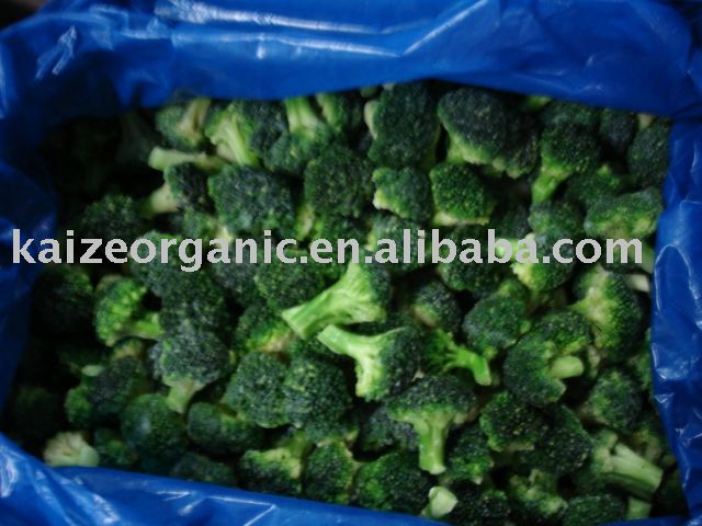 Frozen vegetable, organic broccoli florets
