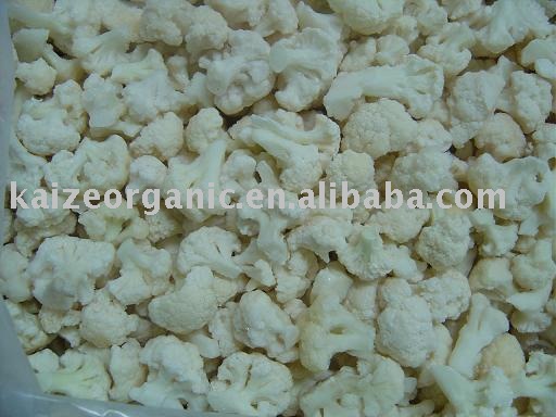 organic vegetable -- IQF cauliflower floret