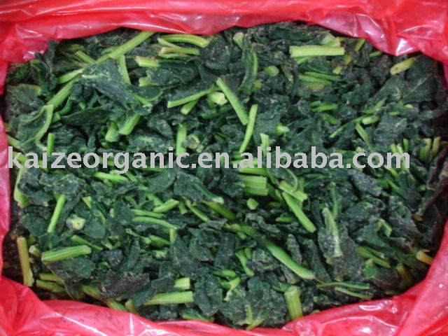 IQF organic spinach