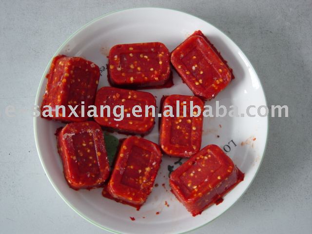 frozen  chilli puree tablets