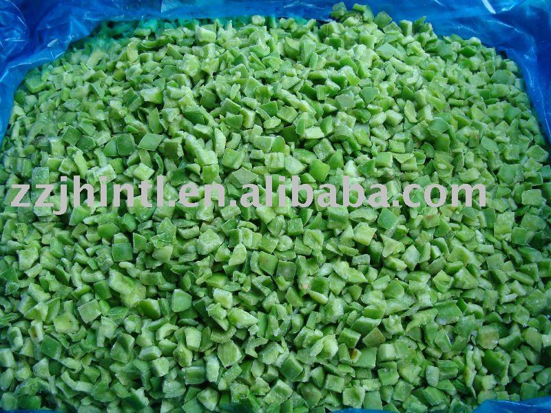 IQF green pepper dice,China JIA HE price supplier - 21food