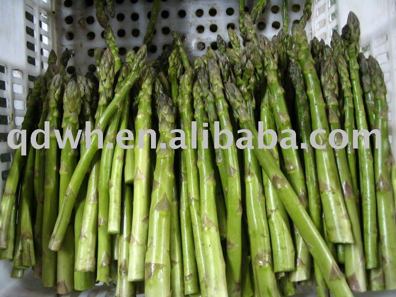 Frozen green asparagus tips