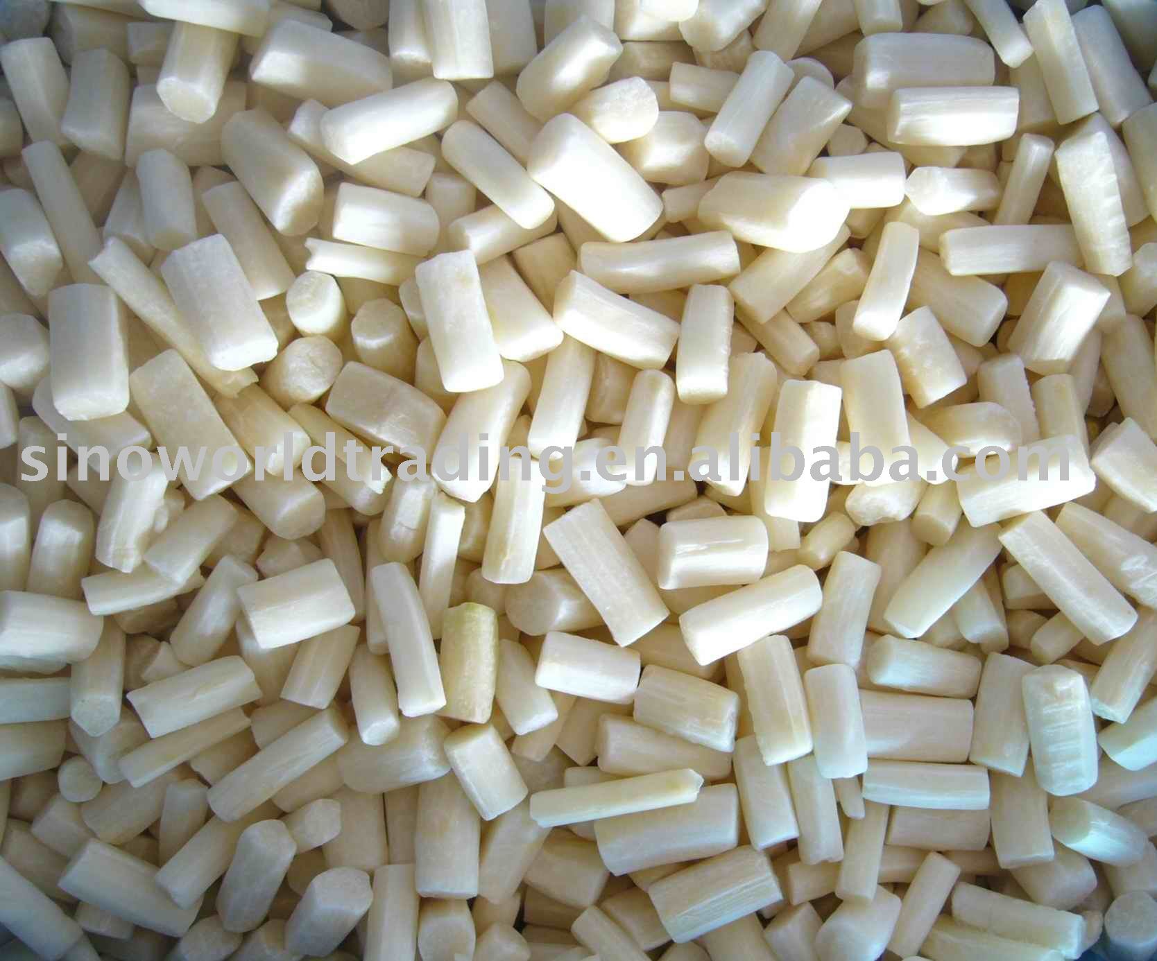 white asparagus sliced