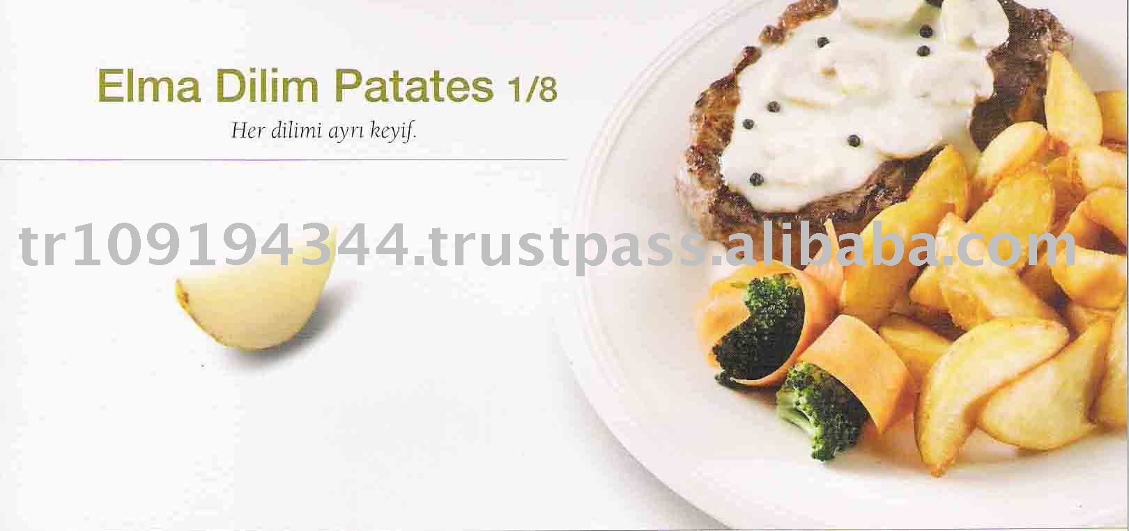 Halves Sliced Frozen Potato