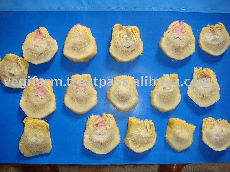 Frozen IQF artichokes slices