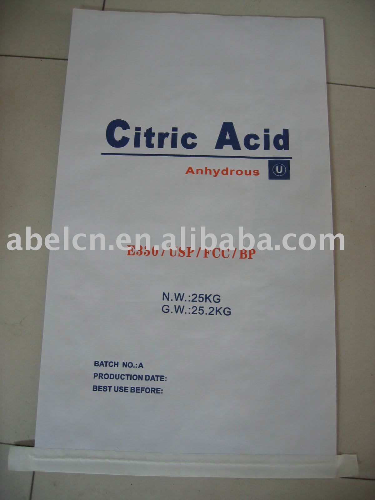 Citric Acid Monohydrate BP2008/ E330 