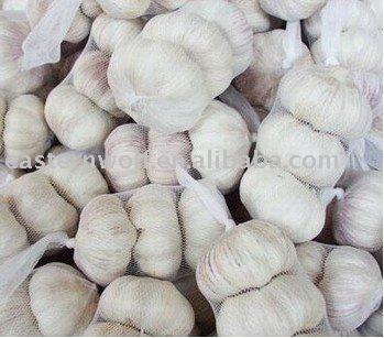 Fresh normal white  garlic , 3p  per  mesh   bag !