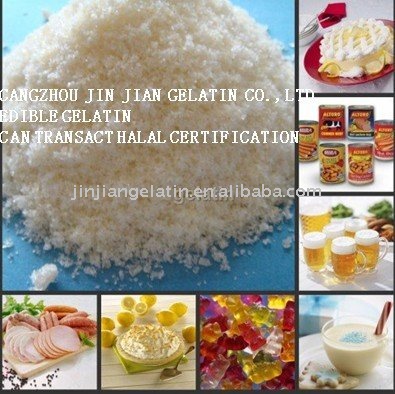 Edible Gelatin, icecream gelatin or candy fine gelatin, food supplement or food additives cattle gel