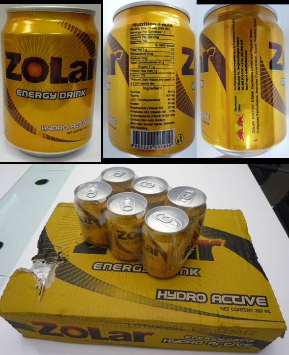 ZOLAR Energy drink (Non-carbonate)