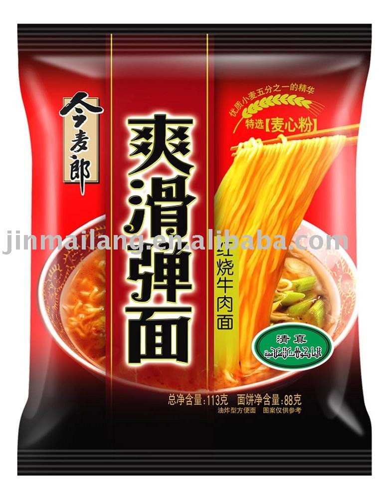 Jin Mai Lang Elastic(Spicy Beef) Instant Noodle