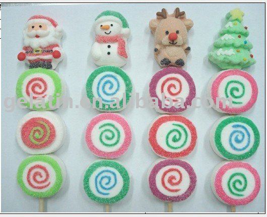Christmas Marshmallow String Candy