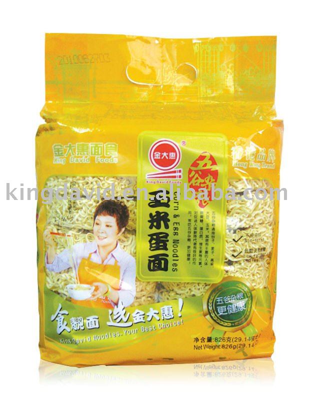 826g Non-fried Instant Corn   Egg Noodles In Bag