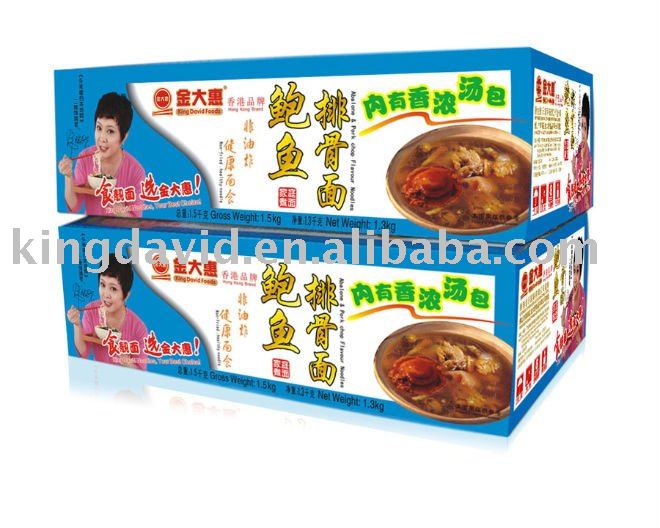 Air-dried Instant Noodle In Carton(Abalone   Pork Chop Flavour Noodles)