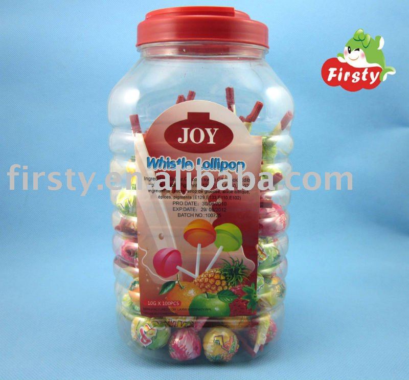 master fruit whistle lollipop candy