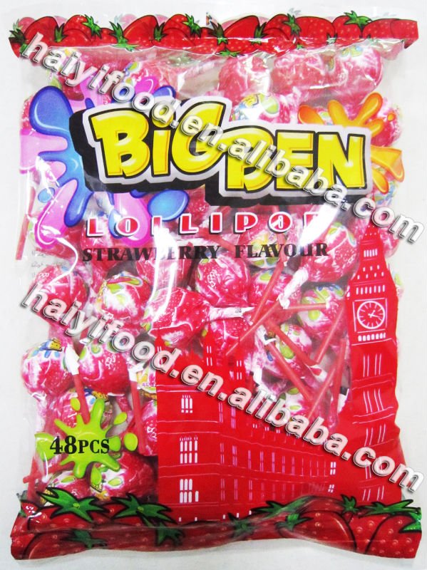 Darbie lollipop with bubble gum