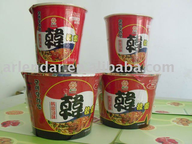 Halal instant ramen in cup