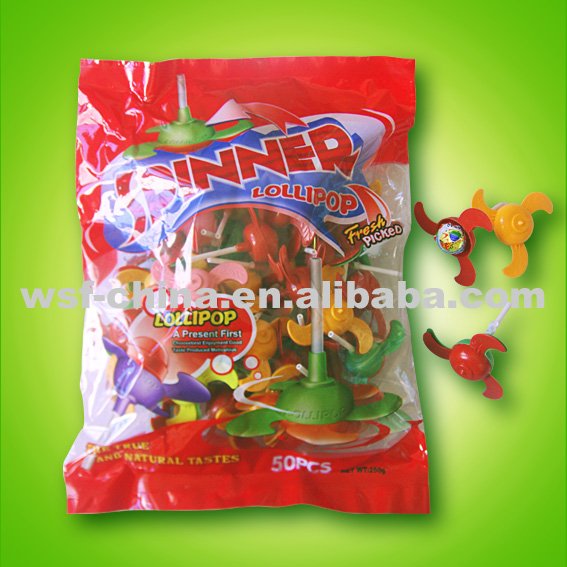 peg-top lollipop candy