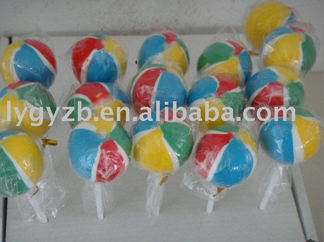 Lollipop with gum