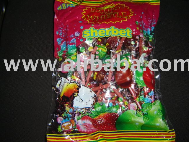 Lollipop, Fruit Flavour with Whistle Lollipop, Sherbet Centre Lollipop