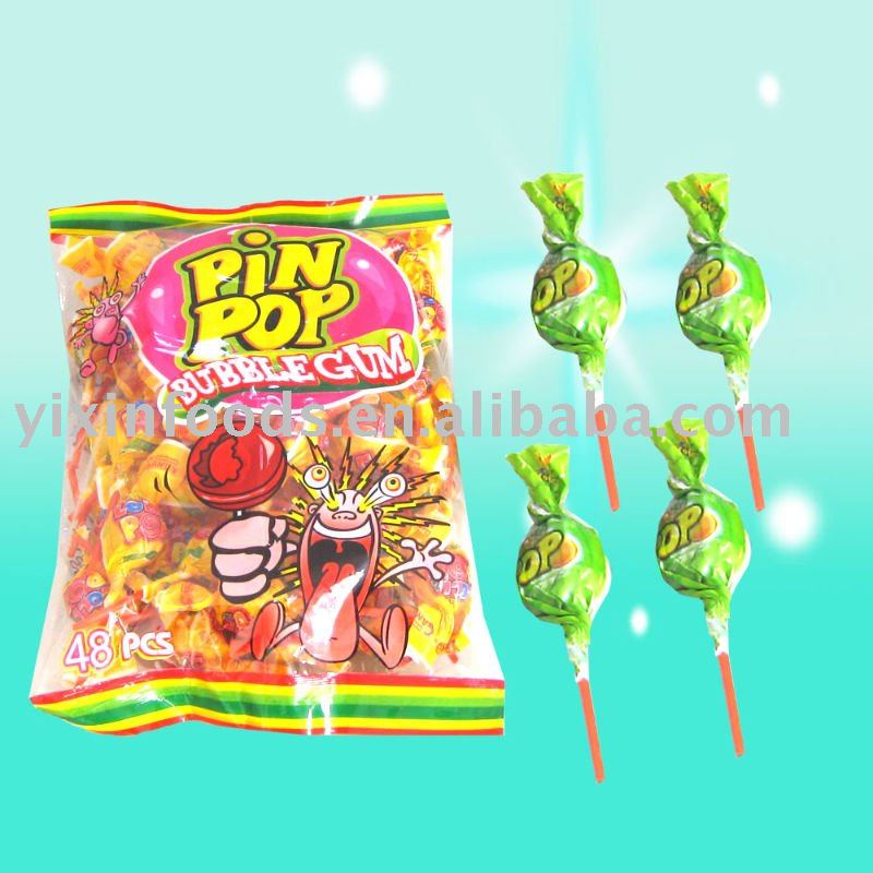 Gum Filling Fruit Lollipop
