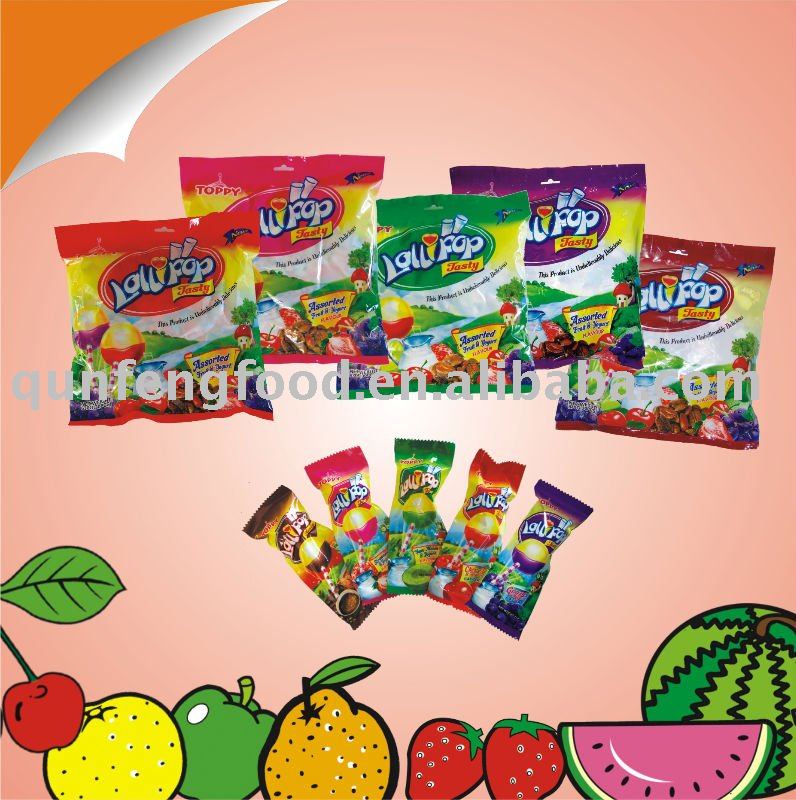 Toppy Lollipop Sweets,China QUN FENG price supplier - 21food