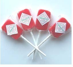  Tabasco  Cinnamon Flavored Lollipops