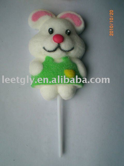 3-D decorated Marshmallow lollipop