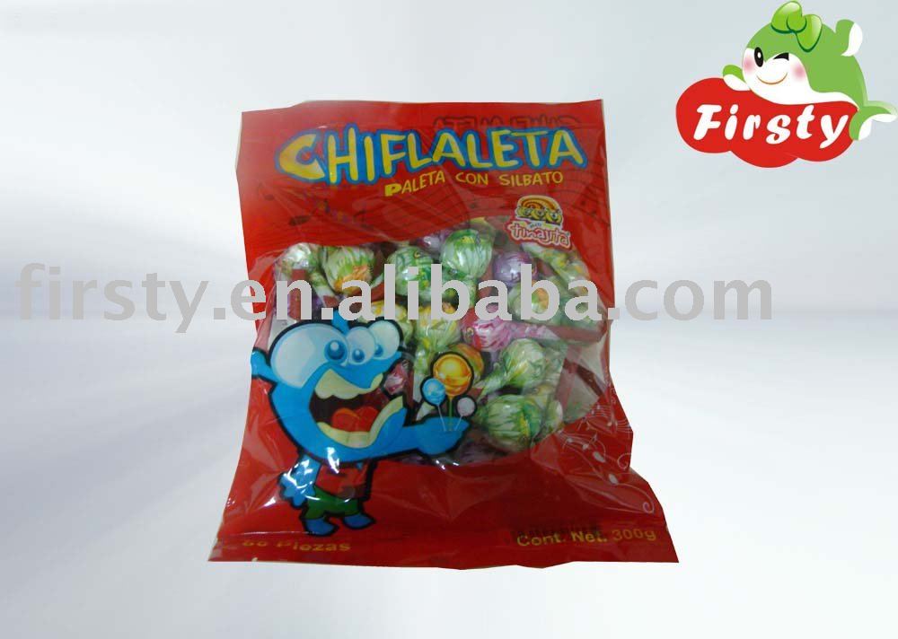 chiflaleta whistle fruit lollipop candy