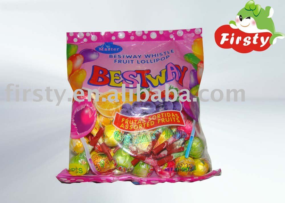bestway fruit whistle lollipop candy