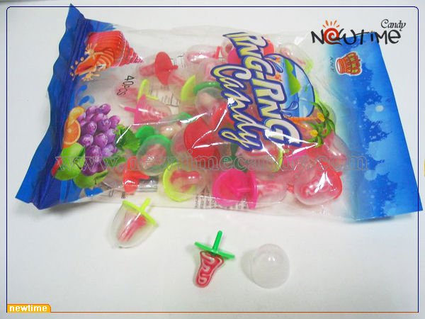 Peg top  toy  with  Fruit   Lollipop ( lollipop  candy)