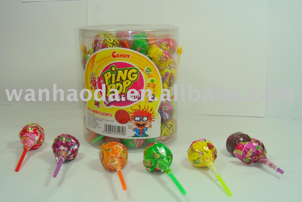 Lollipop with Gum,China wanhaoda price supplier - 21food