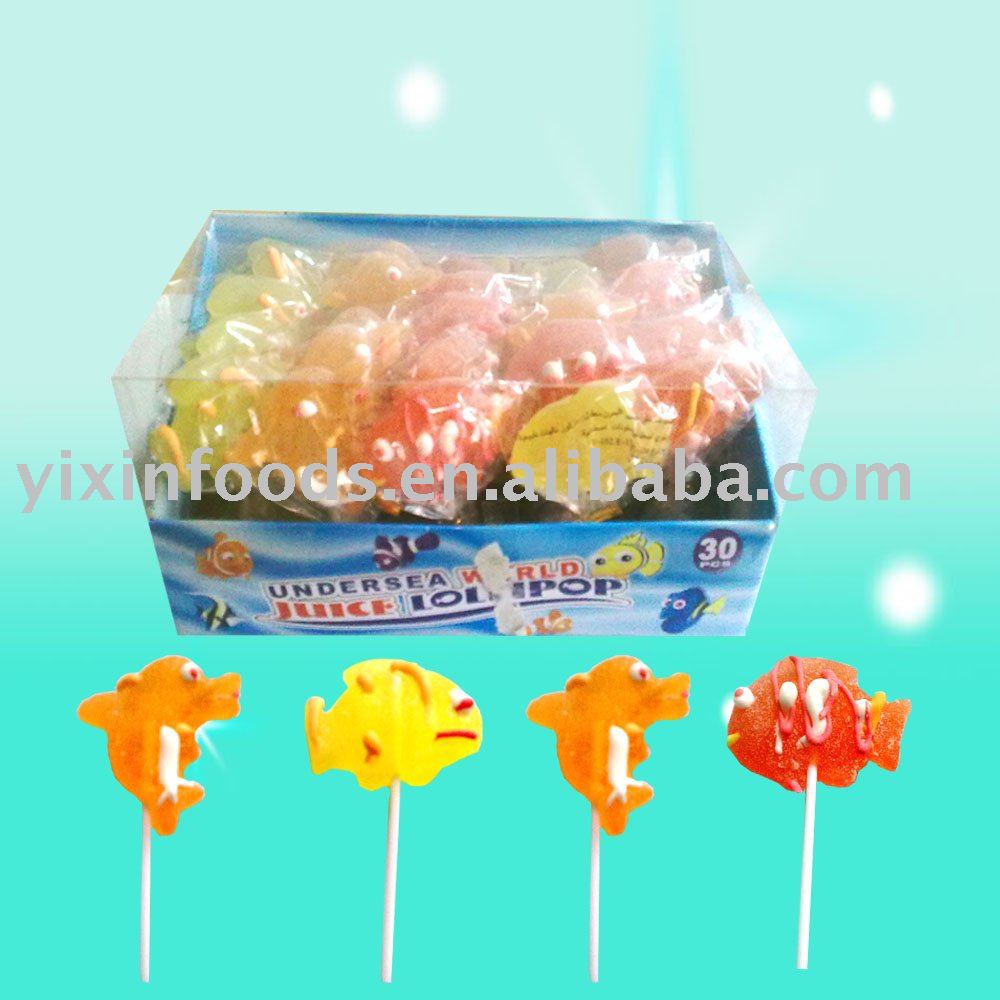 Fish Shape Soft Lollipop