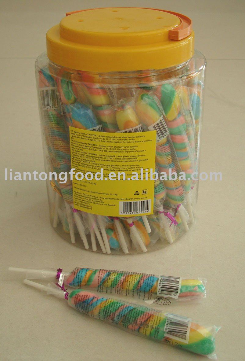 colorful rainbow stick  lollipop ( lollipop  candy)
