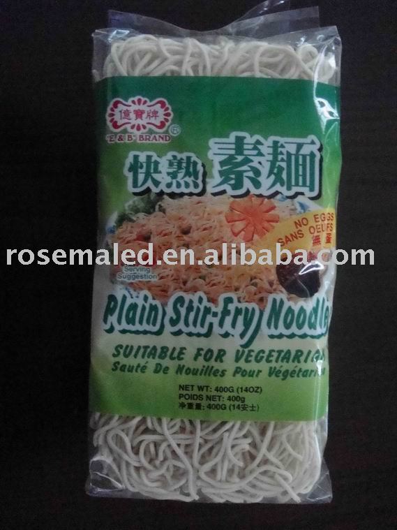 plain stir-fry noodles or instant noodles or quick cooking noodles