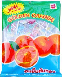 GOLDEN ORANGE Lollipops