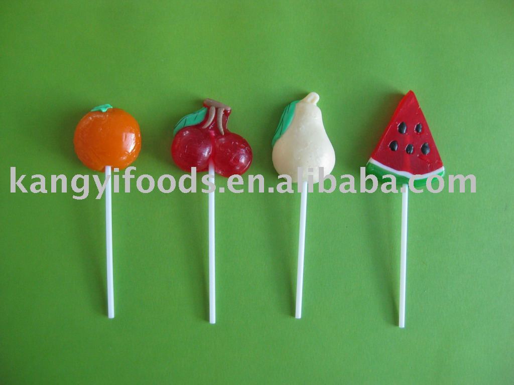 Mix fruit shape lollipop