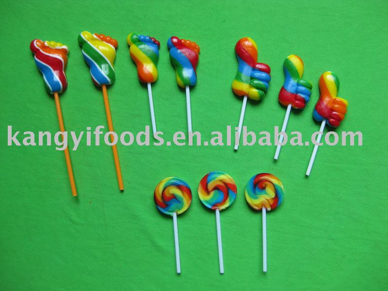 Feet and  hand s shape lollipop
