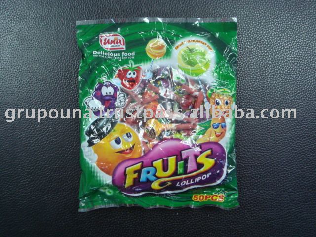 Whistle Assorted Fruit Lollipop