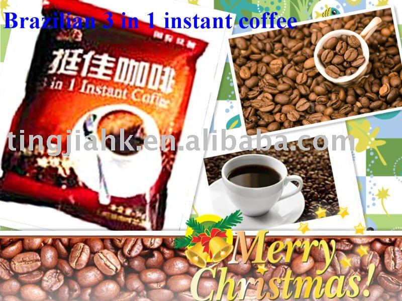 3 in 1 instant coffee from Brazil