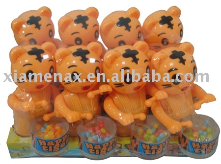 Happy rocking tiger(small toys,candy in toy)