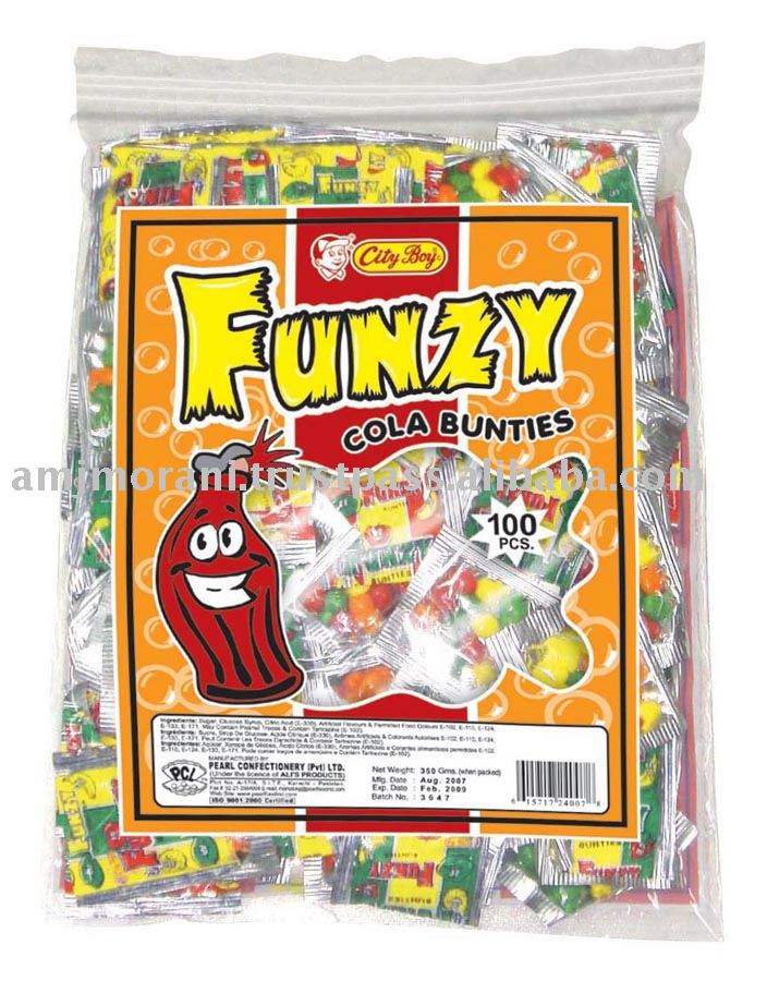 Funzy (Bunties / Cola) sugar coated candy