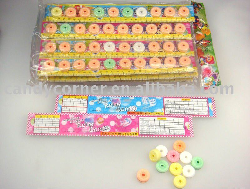 Ruler whistle candy
