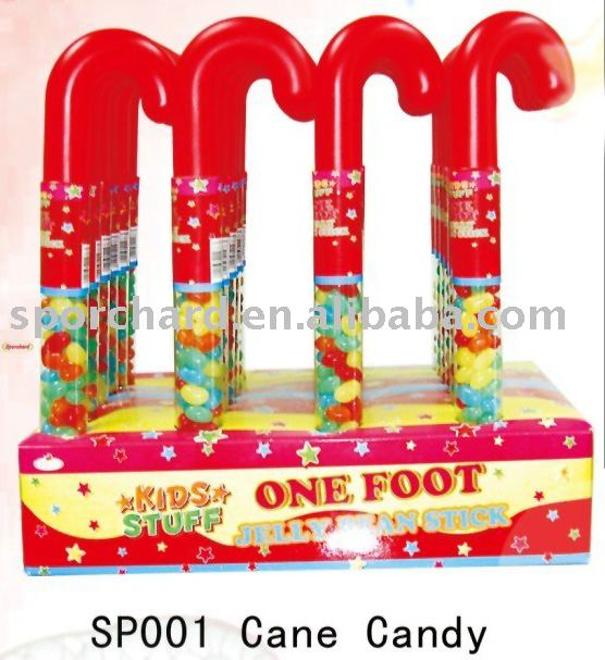 Cane  Stick  with candy  Bean 