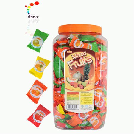 Mixed Fruit Candy Jar