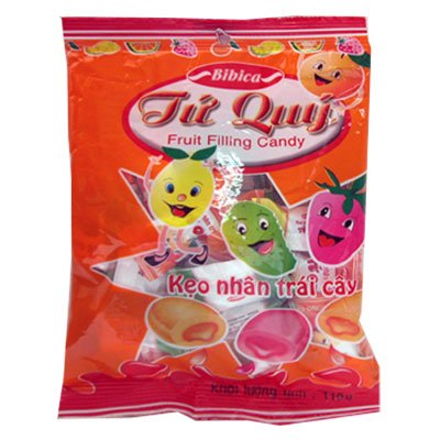 Fruit Filling Hard Candy 100 Grs