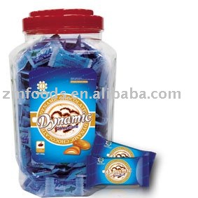 dynamic chocolate hard candy in jar