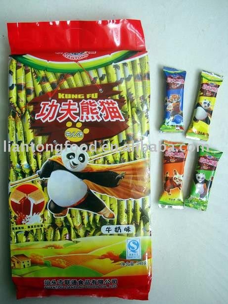 Kongfu panda biscuits with center