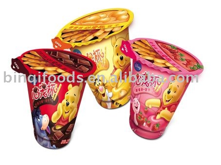 25g Chocolate Cup with Stick Biscuit