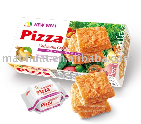 Pizza cashew nut cracker